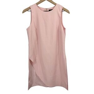 White House Black Market Blush Sleeveless Tunic Top Pink Size 2 Chic Workwear